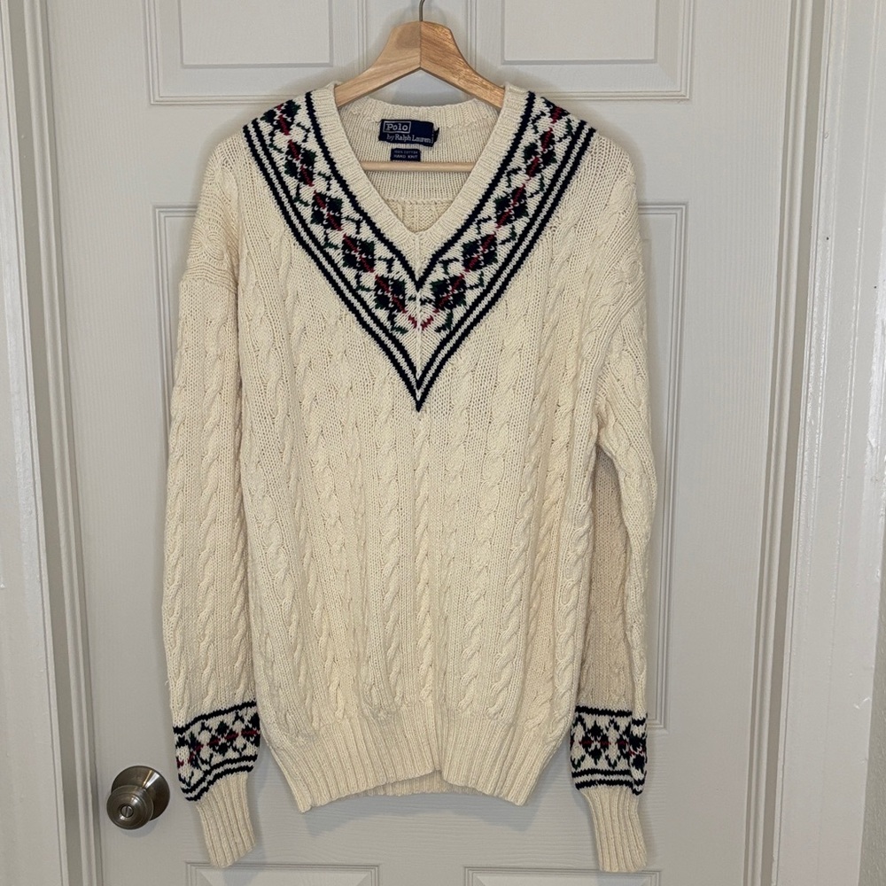 Polo by Ralph Lauren Argyle V-Neck Sweater
